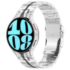 Button Style Stainless Steel Watch Band, For Samsung Galaxy Watch 6 / 6 Classic - DealBuddy