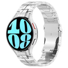 Button Style Stainless Steel Watch Band, For Samsung Galaxy Watch 6 / 6 Classic - DealBuddy