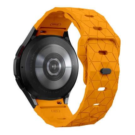 Football Pattern Reverse Buckle Silicone Watch Band, For Samsung Galaxy Watch 6 / 6 Classic - DealBuddy