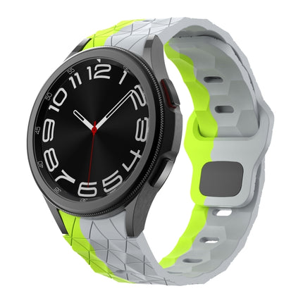 Football Pattern Reverse Buckle Silicone Watch Band, For Samsung Galaxy Watch 6 / 6 Classic - DealBuddy