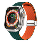For Apple Watch Ultra 2 49mm / Deep Green Orange