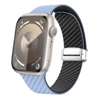 For Apple Watch 38mm / Light Blue Black