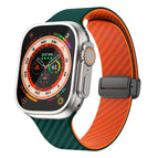 For Apple Watch Ultra 2 49mm / Deep Green Orange