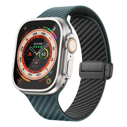 Carbon Fiber Magnetic Black Buckle Watch Band, For Apple Watch SE 2023 44mm, For Apple Watch SE 2023 40mm, For Apple Watch Ultra 2 49mm - DealBuddy