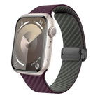 Carbon Fiber Magnetic Black Buckle Watch Band, For Apple Watch Series 9 45mm, For Apple Watch Series 9 41mm, For Apple Watch Ultra 49mm - DealBuddy