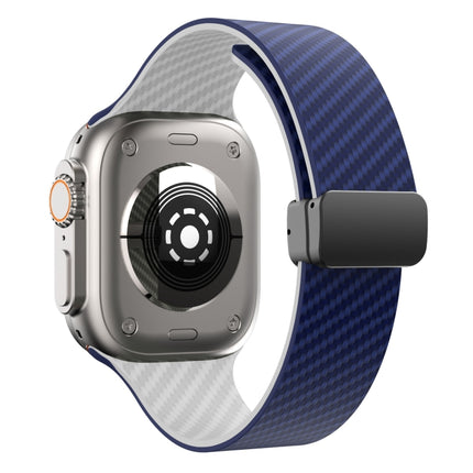 Carbon Fiber Magnetic Black Buckle Watch Band, For Apple Watch SE 40mm, For Apple Watch SE 44mm, For Apple Watch Series 6 40mm - DealBuddy