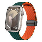 For Apple Watch Series 5 40mm / Deep Green Orange