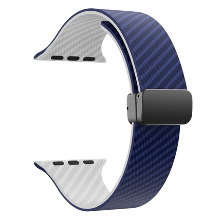 Carbon Fiber Magnetic Black Buckle Watch Band, For Apple Watch Series 4 44mm, For Apple Watch Series 4 40mm, For Apple Watch Series 3 38mm - DealBuddy