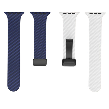 Carbon Fiber Magnetic Black Buckle Watch Band, For Apple Watch 42mm, For Apple Watch 38mm - DealBuddy