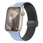 For Apple Watch 38mm / Light Blue Black