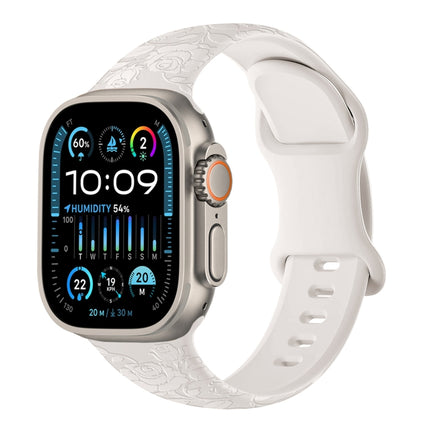 Rose Embossed Silicone Watch Band - DealBuddy