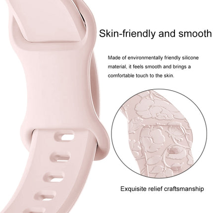 Rose Embossed Silicone Watch Band, For Apple Watch Series 3 38mm, For Apple Watch Series 3 42mm, For Apple Watch Series 2 42mm, For Apple Watch Series 2 38mm, For Apple Watch 42mm, For Apple Watch 38mm, For Apple Watch Series 8 41mm                    ... - DealBuddy