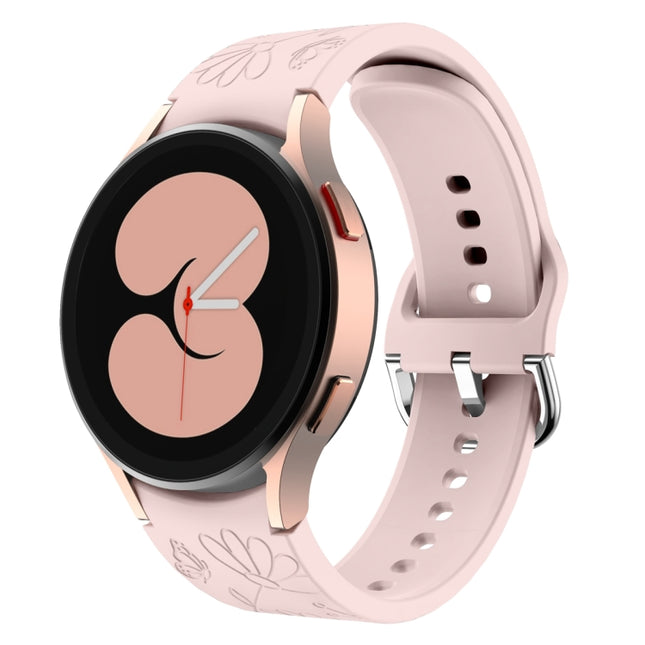 Butterfly Flower Embossed Silicone Watch Band