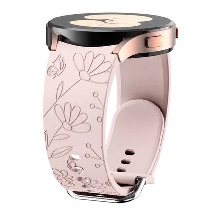 Butterfly Flower Embossed Silicone Watch Band