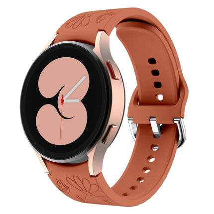 Butterfly Flower Embossed Silicone Watch Band