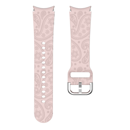 Ethnic Style Flowers Embossed Silicone Watch Band