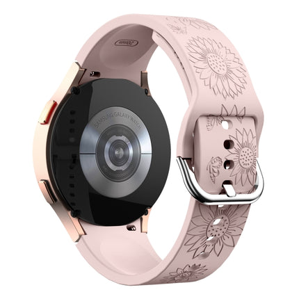 Sunflower Pattern Embossed Silicone Watch Band, For Samsung Galaxy Watch 6 - DealBuddy