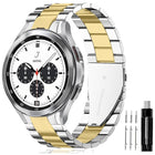 Three Bead Stainless Steel Metal Watch Band