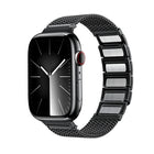 Magnetic Clasp Braided Chain Stainless Steel Watch Band, For Apple Watch 42mm, For Apple Watch 38mm - DealBuddy