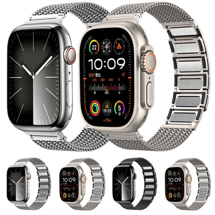 Magnetic Clasp Braided Chain Stainless Steel Watch Band, For Apple Watch SE 2023 44mm, For Apple Watch SE 2023 40mm, For Apple Watch Ultra 2 49mm, For Apple Watch Series 9 45mm, For Apple Watch Series 9 41mm, For Apple Watch Ultra 49mm                 ... - DealBuddy