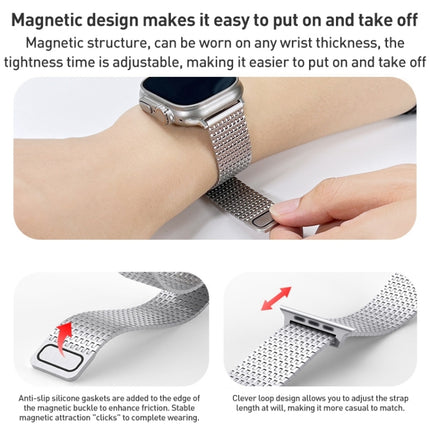 Milanese Loop Magnetic Clasp Stainless Steel Watch Band, For Apple Watch 42mm, For Apple Watch 38mm - DealBuddy