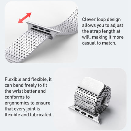 Milanese Loop Magnetic Clasp Stainless Steel Watch Band, For Apple Watch 42mm, For Apple Watch 38mm - DealBuddy