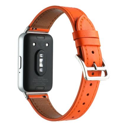 Sewing Thread Genuine Leather Watch Band, For Samsung Galaxy Fit 3 - DealBuddy
