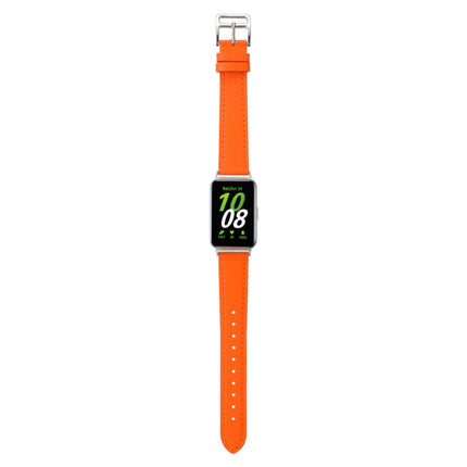 Sewing Thread Genuine Leather Watch Band, For Samsung Galaxy Fit 3 - DealBuddy