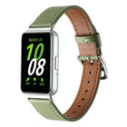 Sewing Thread Genuine Leather Watch Band, For Samsung Galaxy Fit 3 - DealBuddy