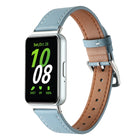 Sewing Thread Genuine Leather Watch Band, For Samsung Galaxy Fit 3 - DealBuddy