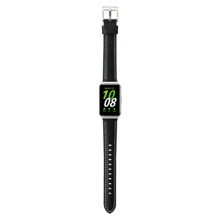 Pointed Tail Genuine Leather Watch Band, For Samsung Galaxy Fit 3 - DealBuddy