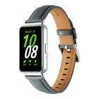 Pointed Tail Genuine Leather Watch Band, For Samsung Galaxy Fit 3 - DealBuddy