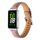 Pointed Tail Genuine Leather Watch Band, For Samsung Galaxy Fit 3 - DealBuddy
