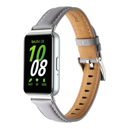 Pointed Tail Genuine Leather Watch Band, For Samsung Galaxy Fit 3 - DealBuddy