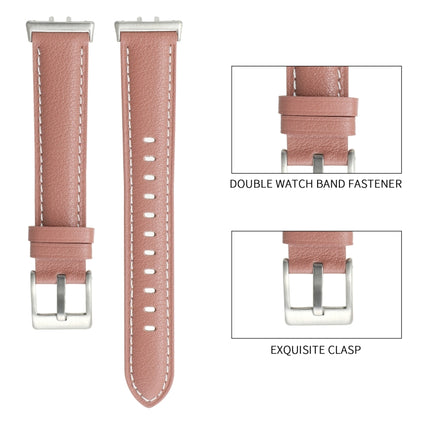 Pointed Tail Genuine Leather Watch Band, For Samsung Galaxy Fit 3 - DealBuddy
