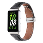 Litchi Texture Magnetic Buckle Slim Leather Watch Band