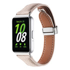Litchi Texture Magnetic Buckle Slim Leather Watch Band