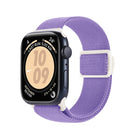 Carbon Fiber Texture Snap Buckle Nylon Watch Band, For Apple Watch SE 2023 40mm, For Apple Watch Ultra 2 49mm, For Apple Watch Series 9 45mm