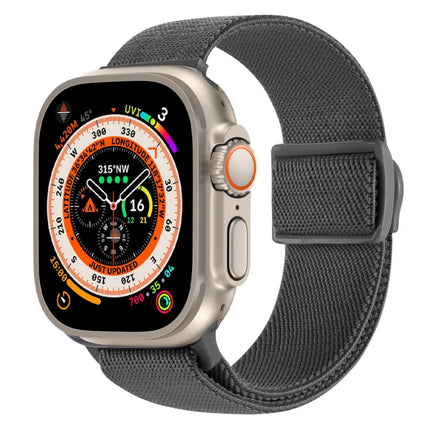 Carbon Fiber Texture Snap Buckle Nylon Watch Band, For Apple Watch SE 2023 40mm, For Apple Watch Ultra 2 49mm, For Apple Watch Series 9 45mm