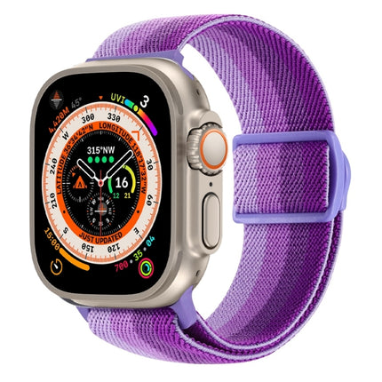 Carbon Fiber Texture Snap Buckle Nylon Watch Band, For Apple Watch SE 2023 40mm, For Apple Watch Ultra 2 49mm, For Apple Watch Series 9 45mm