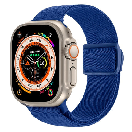 Carbon Fiber Texture Snap Buckle Nylon Watch Band, For Apple Watch SE 2023 40mm, For Apple Watch Ultra 2 49mm, For Apple Watch Series 9 45mm