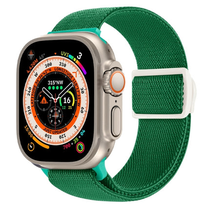 Carbon Fiber Texture Snap Buckle Nylon Watch Band, For Apple Watch SE 2023 40mm, For Apple Watch Ultra 2 49mm, For Apple Watch Series 9 45mm