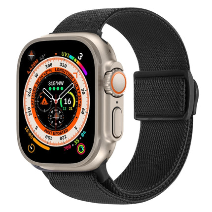 Carbon Fiber Texture Snap Buckle Nylon Watch Band, For Apple Watch Series 9 41mm, For Apple Watch Ultra 49mm, For Apple Watch Series 8 41mm