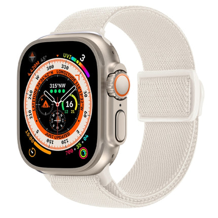 Carbon Fiber Texture Snap Buckle Nylon Watch Band, For Apple Watch Series 9 41mm, For Apple Watch Ultra 49mm, For Apple Watch Series 8 41mm