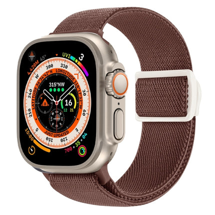 Carbon Fiber Texture Snap Buckle Nylon Watch Band, For Apple Watch Series 9 41mm, For Apple Watch Ultra 49mm, For Apple Watch Series 8 41mm