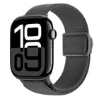 Carbon Fiber Texture Snap Buckle Nylon Watch Band, For Apple Watch Series 10 46mm, For Apple Watch Series 10 42mm, For Apple Watch SE 2023 44mm