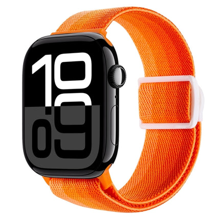 Carbon Fiber Texture Snap Buckle Nylon Watch Band, For Apple Watch Series 10 46mm, For Apple Watch Series 10 42mm, For Apple Watch SE 2023 44mm