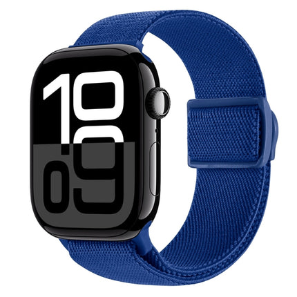 Carbon Fiber Texture Snap Buckle Nylon Watch Band, For Apple Watch Series 10 46mm, For Apple Watch Series 10 42mm, For Apple Watch SE 2023 44mm