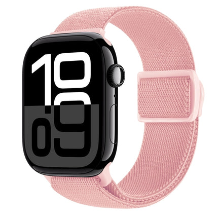 Carbon Fiber Texture Snap Buckle Nylon Watch Band, For Apple Watch Series 10 46mm, For Apple Watch Series 10 42mm, For Apple Watch SE 2023 44mm