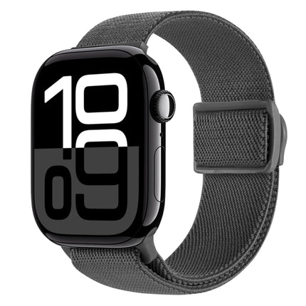Carbon Fiber Texture Snap Buckle Nylon Watch Band, For Apple Watch Series 10 46mm, For Apple Watch Series 10 42mm, For Apple Watch SE 2023 44mm
